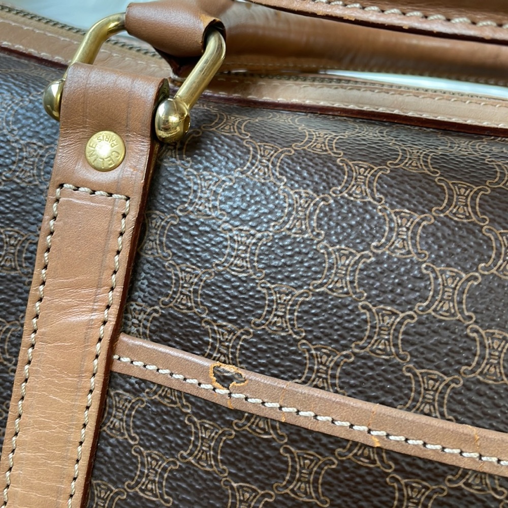 Celine Macadam M13 Boston‎ Triomphe coated canvas  bag GUC - Picture 14 of 17
